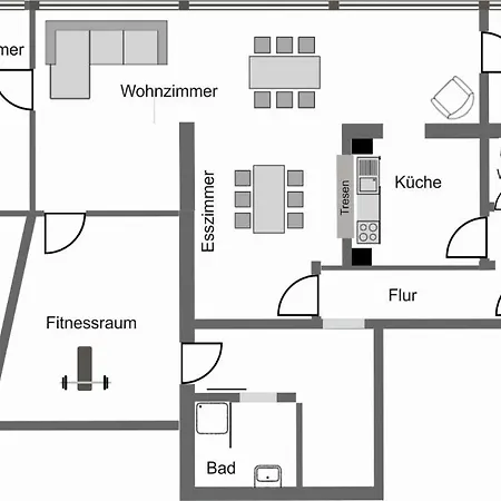 Apartmán Kurpark-suite *
